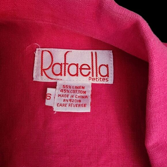 Rafaella Blazer Wmns SZ 6 Vintage Retro Barbiecore Summer Office Business Casual - Picture 4 of 4